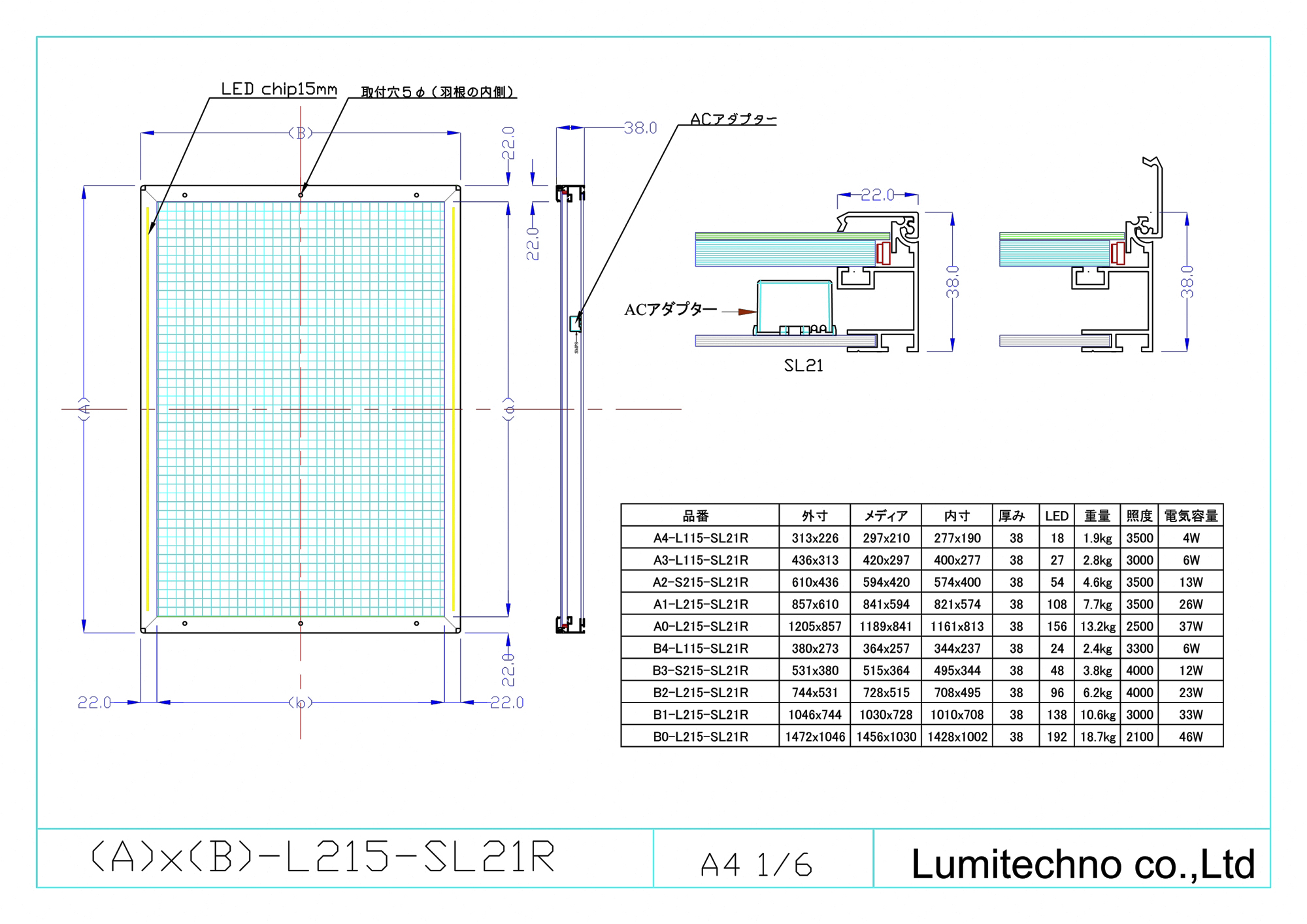 LEDライトパネルSL21 LEDライトパネルSL21
