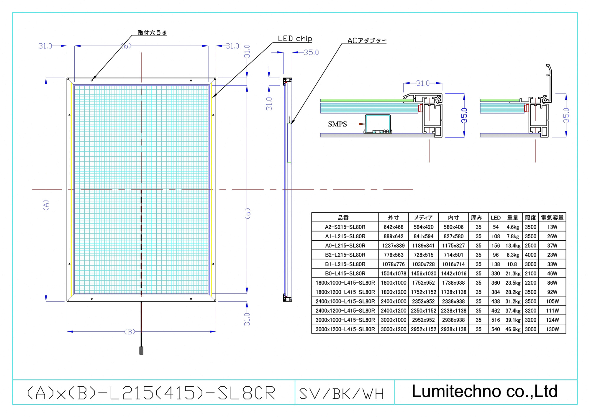 LEDライトパネルSL80 LEDライトパネルSL80